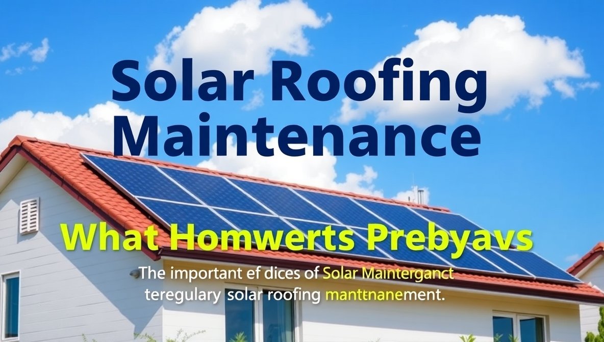 Solar Roofing Maintenance What Homeowners Should Expect